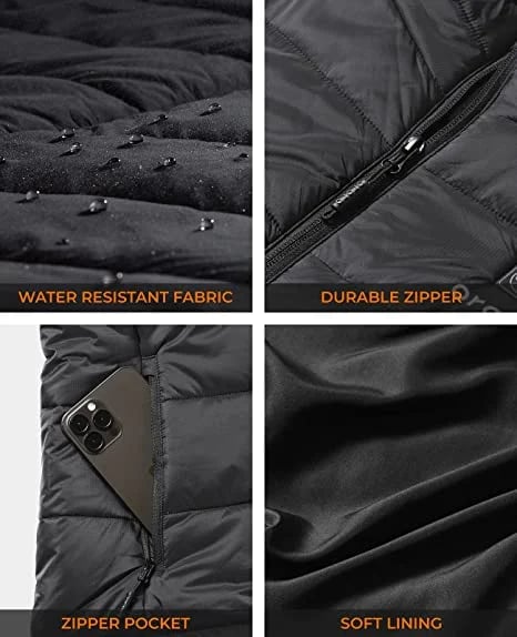 Women (With Battery Pack)2025 Updated Version Two-touch 15Heat Zones LED Controller Heated Vest For