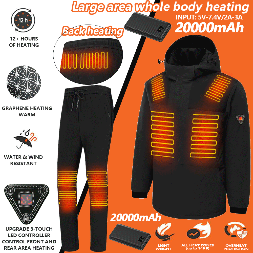 Women 2025 Cotton Heating Jacket for  Waterproof  Windproof and Velvet 360° All-Round Large Area Heating (With Battery)