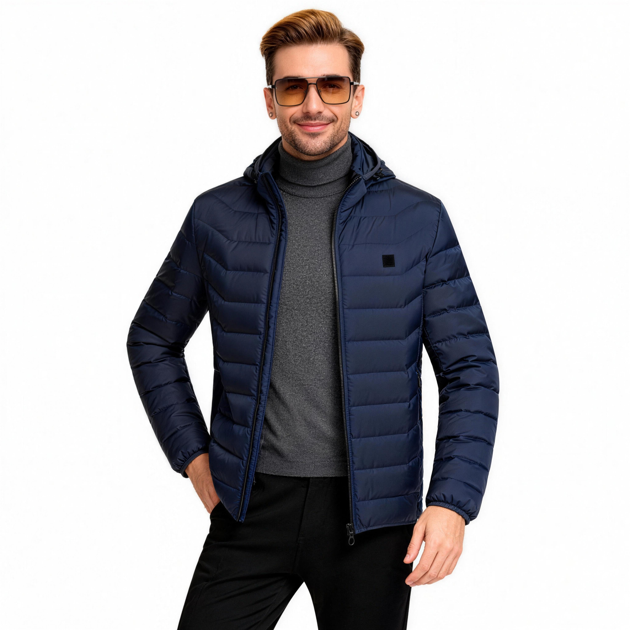 Men's 8 Zones Heated Puffer Jacket