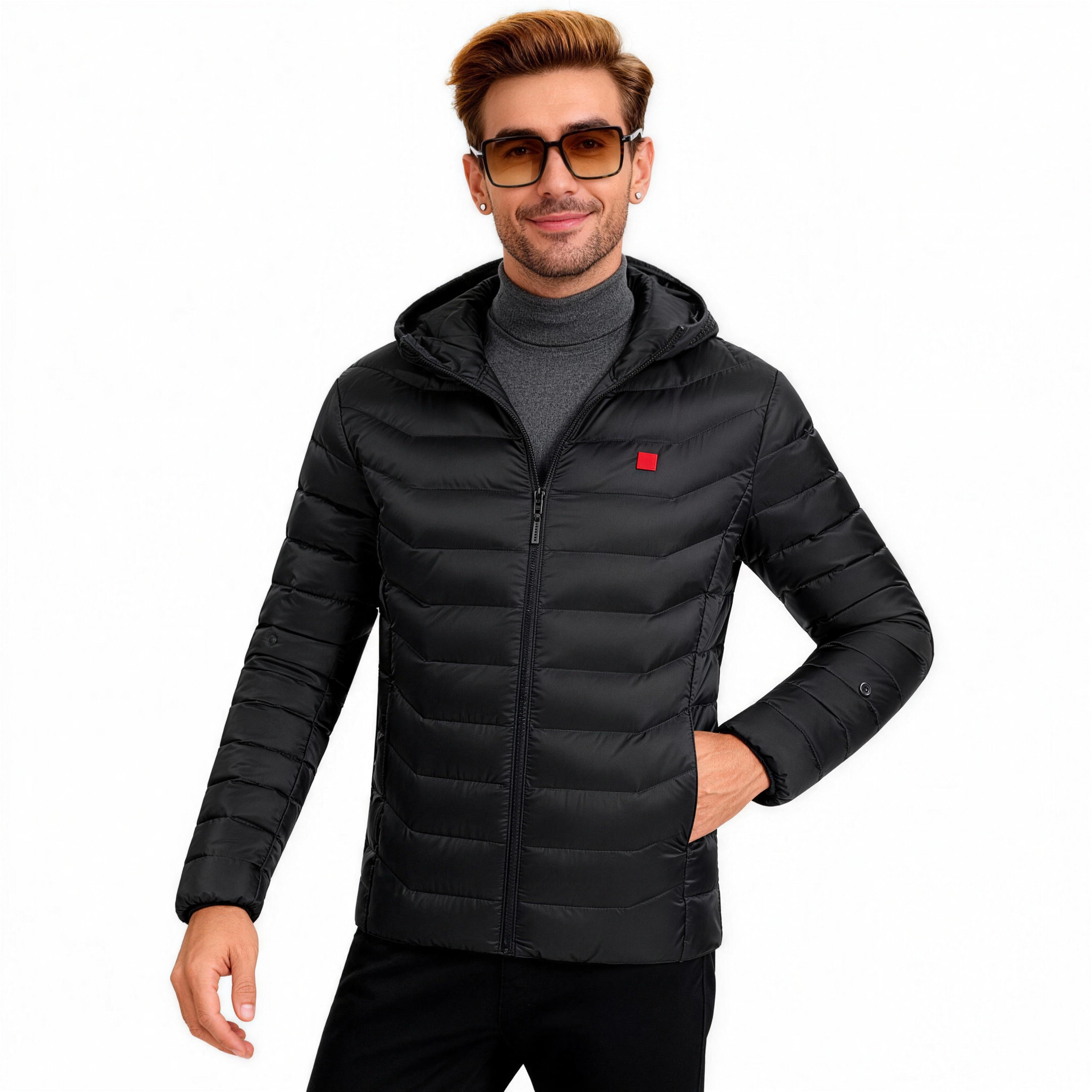 Men's 8 Zones Heated Puffer Jacket